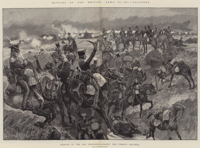 Battles of the British Army, Talavera, Charge of the 23rd Dragoons against the French Squares by Richard Caton Woodville junior